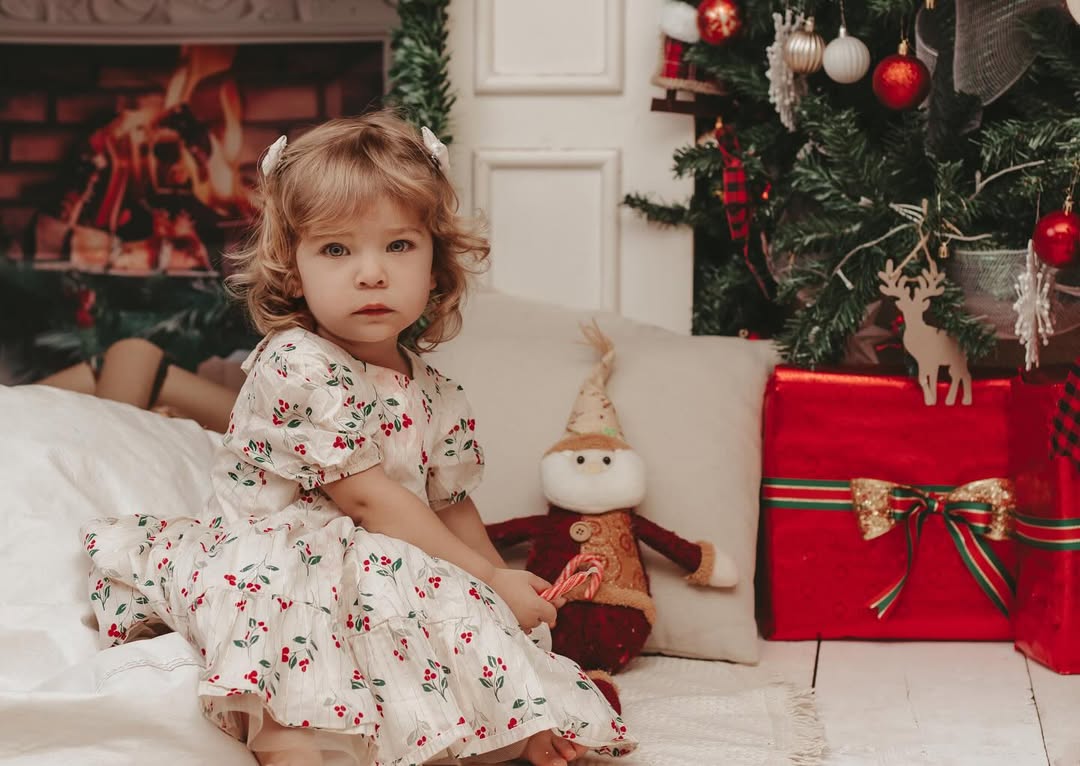 Laura em ensaio especial de Natal